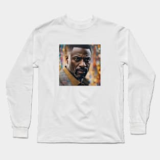 colorful picture with Idris Elba Long Sleeve T-Shirt